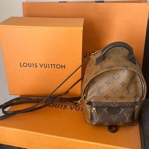 Authentic Louis Vuitton 2019 Palm Springs Backpack Mini Reverse Monogram